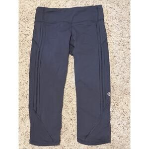 Lululemon Leggings Size: 6 Color: Black 26” Waist 18” Inseam Crop